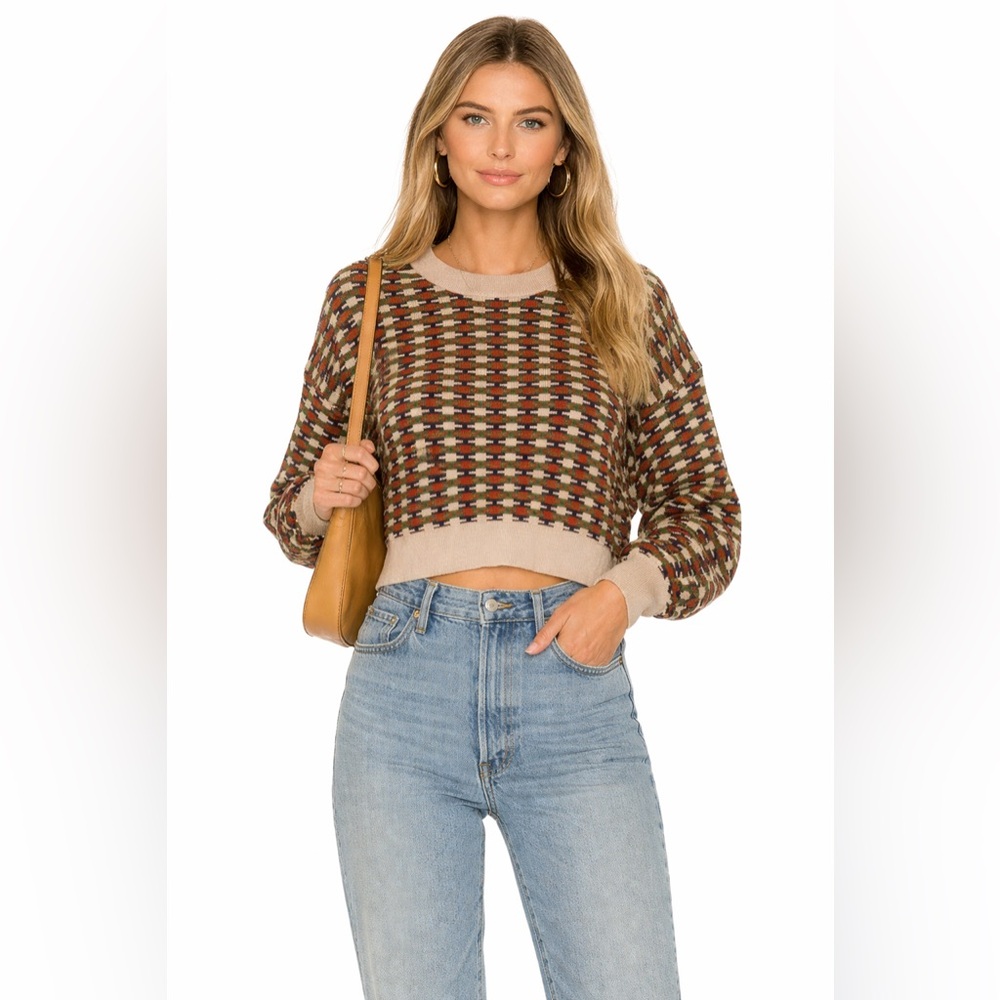 Stylish Women's Multicolor Knit Sweater